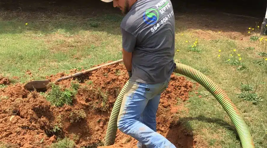 The Prime Septic Staff Pumping A Septic Tank